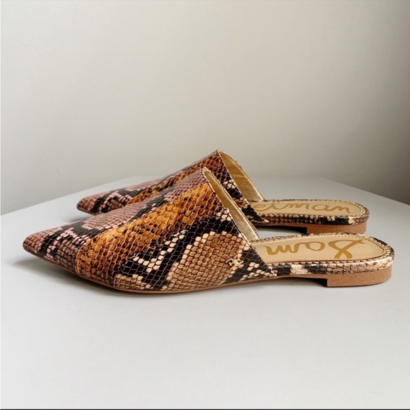 Sam Edelman Serena Snakeskin Slides - Picture 9 of 11